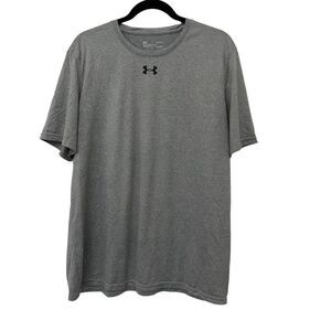 Under Armour Men's Locker‎ T-Shirt 2.0 Gray Size Large Short Sleeve Gym Training